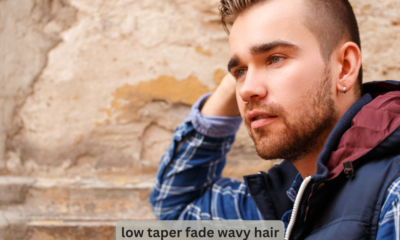 low taper fade wavy hair