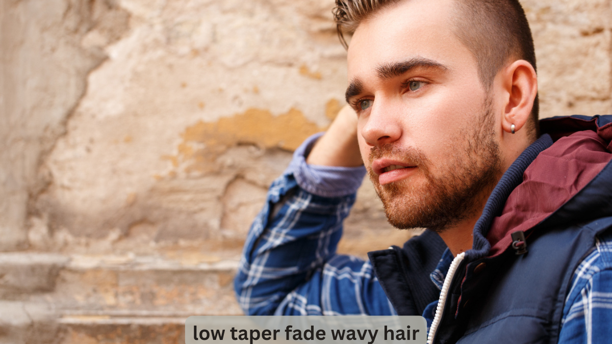 low taper fade wavy hair